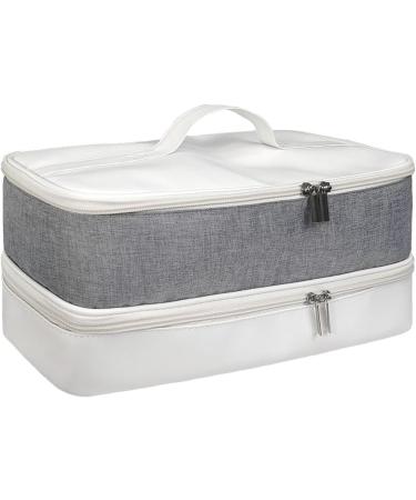 OIIBWQ Double Layer Travel Carrying Case Hair Accessories Tool Storage Bag for Hair Dryer Brush Hair Accessories - Buy Online on GoSupps.com