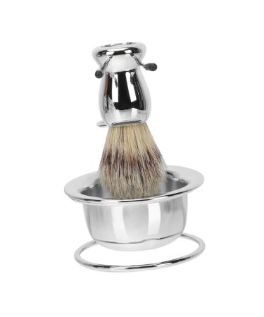 Frcolor 1 set of Barts Brush Halter Razor foam cup man Razor bowl bristle shavering razor holder Razor Razor Shaving Friseur Rustproof steel travel neck soap box