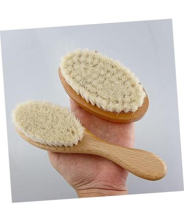 Healvian Baby Bath Cleaning Brush Set - Newborn Hair Brush, Shower Massage Comb Kit - White 11x6cm - Buy Online on GoSupps.com
