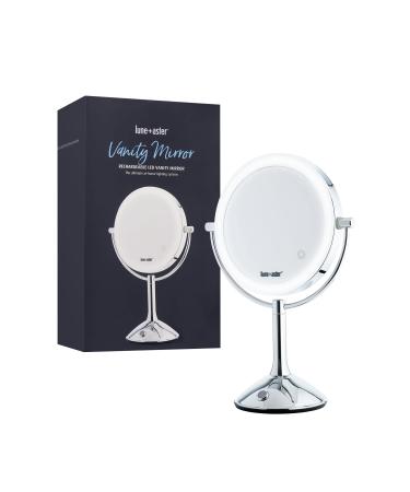 Lune+Aster LED Vanity Mirror - Apply Your Makeup and Skincare in The Best Light with This Rechargeable  Smart-Touch LED Vanity Mirror Designed with a tri-Color Light System.