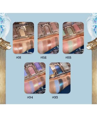 1 PC Huazhixiao Moonlight Mermaid Series 5 Colors Eyeshadow Palette - Multichrome Shimmer Matte Pearly Pigmented Shades - Buy Online on GoSupps.com