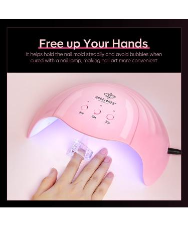 Modelones 12Pcs Nail Tips Clip for Quick Poly Gel Nail Extension - Manicure Nail Art Tool - Buy Online on GoSupps.com