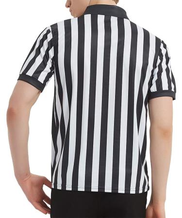 TOPTIE Men s Pro-Style Quarter Zip Referee Shirt - Black Sportwear for Basketball & Soccer - International Shipping Available - Buy Online on GoSupps.com