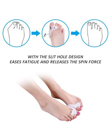 Toe Separator & Bunion Corrector Set - Forefoot Cushions for Hammer Toe - Bunion Pads for Men & Women (5 Pair) - Buy Online on GoSupps.com
