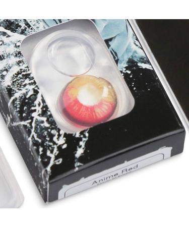 Colored Red Contact Lenses | Anime Red Circle Lenses | Heroes of Cosplay | High Coverage | No Prescription | Free Lens Case - Buy Online on GoSupps.com