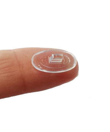 Premium grade d-shaped push-in silicone nose pads 15 mm/0.6 '' |3 pairs |Nose Pads for Glasses Spectacles and Eyeglasses by Sports World Vision - Buy Online on GoSupps.com