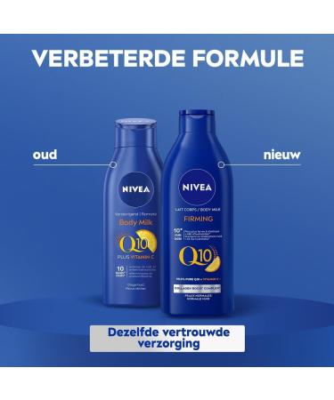 Beiersdorf AG NIVEA Q10 plus Firming Body Milk With Vitamin C Body Milk with 48 Hour Hydration For Dry Skin 400 ml - Buy Online on GoSupps.com