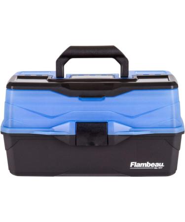 Flambeau Outdoors 6383FB 3-Tray Classic Tackle Box - Portable Organizer Frost Blue/Black - Buy Online on GoSupps.com