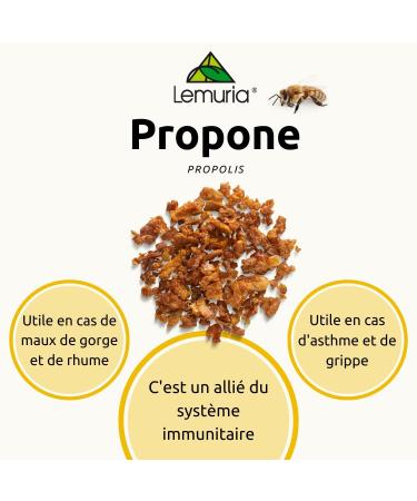 Lemuria - PROPOLONE Total Extract - For Throat and Voice Welfare - 100 ml - 100% Natural Food Supplement - Alcohol and Lactose Free - Vegan - Made in Italy - Buy Online on GoSupps.com