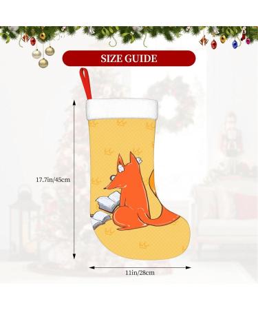 YYHHAOFA Sunflower Seeds and Foxes Christmas Decorative Stockings : Soft Light and Tactile Suitable for Christmas Halloween - Buy Online on GoSupps.com