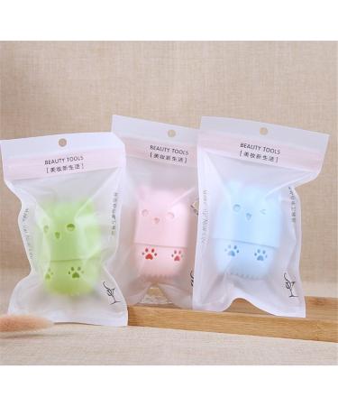 U-K 1 Pc Silicone Makeup Sponge Holder Cat Shaped Travel Case Foundation Sponge Carrying Bag Beauty Blender Holder Capsule Cosmetic Sponge Drying Rack (Random Color) Nice Design as shown - Buy Online on GoSupps.com