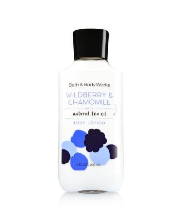Bath and Body Works Wildberry Chamomile Lotion Made With Natural Tea Oil 8 Ounce Full Size