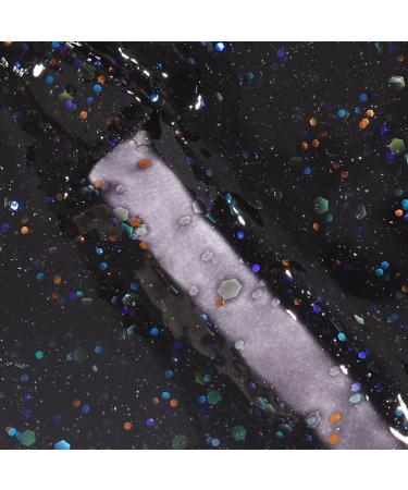 Bluesky Kids Nail Varnish - Starry Night Black Glitter Touching Peele Non-Toxic Water Based Odourless Nail Polish for Kids 7ml - Buy Online on GoSupps.com