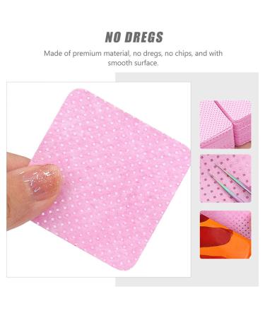 400pcs Glue Wipes - Eyelash & Nail Glue Remover Pads | Makeup Remover Tools | Pink Non-Woven Fabric Sheets - Buy Online on GoSupps.com