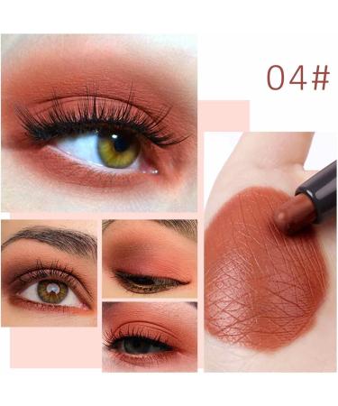 Eye Shadow Stick Glitter Eye Pencil Shimmer Cream Eye Shadow Pencil Eye Crayon Shadow Matte Eyeshadow Stick Eye Brightener Stick Highlighter Makeup Matte Shimmer Eye Brightener Stick 04#powder Color - Buy Online on GoSupps.com