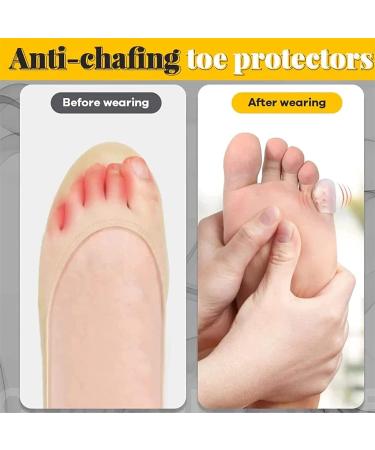 Silicone Toe Protectors - 20Pcs Set for Corns, Foot Pain Relief | Anti-Friction & Breathable Cap for Little Toes - Buy Online on GoSupps.com