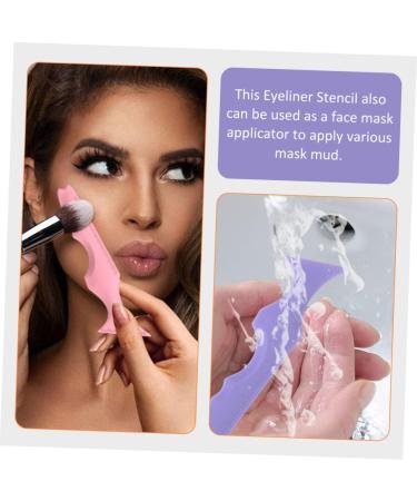 FRCOLOR 2pcs Silicone Beauty Ruler Lip Liner Eye Shadow Marscara Shadow Guide Template Eyelash Tool Face - Buy Online on GoSupps.com