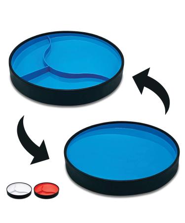 My Reversible Plate, Suctions, Scoops n Much More, Two Sizes, Kids, Adults & Elderly Seniors, Most Functional Plate You'll Ever Own! (Video) STAYnEAT USA (Blue L) Blue Large (Pack of 1)