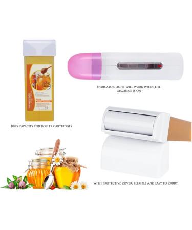 Premium Wax Epilation Set | Double Roll-On Heater Warm Wax Spatula & Paper Strips | Ideal for Smooth Hair-Free Skin - Buy Online on GoSupps.com