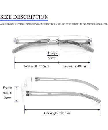 MMOWW 4-Pack Rectangular Blue Light Blocking Glasses for Men & Women - Stylish Gray Black Purple Blue (3.5) - Buy Online on GoSupps.com