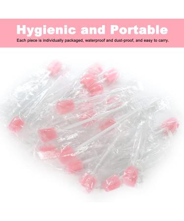 Buy Sterile Oral Sponges - 100 pcs Dental Swabs for Oral Hygiene | Pink Mouth Care Foam & Cleaning Swabs - Buy Online on GoSupps.com