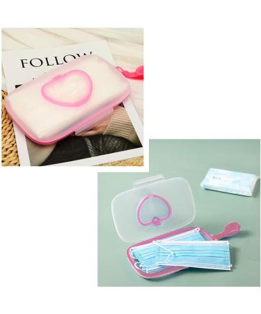 Travel Size Wipe Holder Travel Wipes Dispenser Handle Design Dust-Proof Wipes Dispenser Heart Shape Opening for Keep Wipes Moisturized Fovolat - Buy Online on GoSupps.com