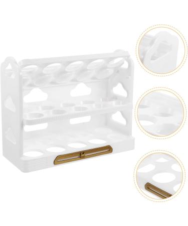 LABRIMP Egg Holder Egg Carton Tray Pallets Fridge Plastic Eggs Egg Organizer for Refrigerator Coriander Automatic Egg Dispenser As Shown3 25X20CM - Buy Online on GoSupps.com