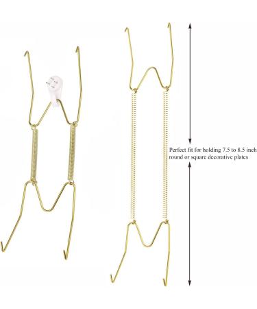 Fasunry 10 Pack 8 Inch Plate Hangers with 12 Wall Hooks - Ideal for 7.5 to 8.5 Inch Decorative Plates, Antique China, and Art Display - Buy Online on GoSupps.com
