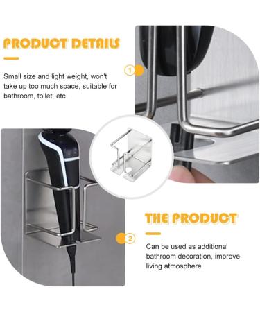 IPetBoom 2-Pack Razor Hooker Electrorasiser Holder - Rustproof Metal Wall Organizer for Electric Shaver & Razor - Buy Online on GoSupps.com