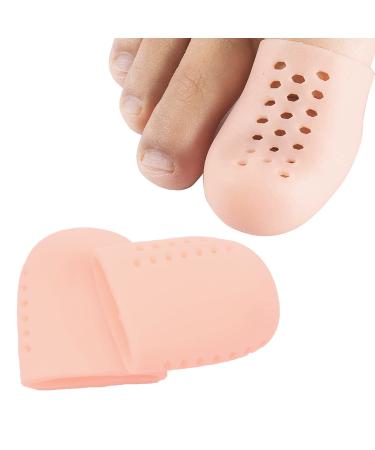 Big Toe Protectors Breathable Gel Toe Cap Silicone with Holes 10 Pack