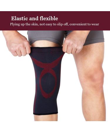 Buy Knee Support Brace for Volleyball Soccer & Basketball - Elastic Compression Sleeve for Men & Women - Buy Online on GoSupps.com