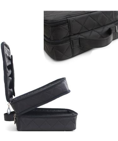 ONEGenug Large Travel Cosmetic Bag for Women & Girls - Black Makeup Organizer - Perfect for International Shipping - Buy Online on GoSupps.com