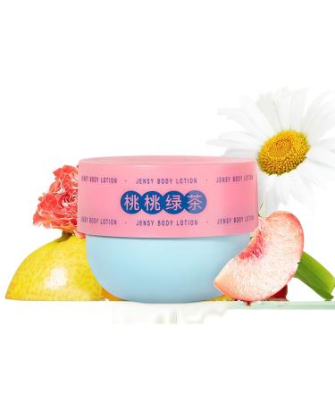 Peach Jelly Soothing Gel Lotion Vegan Peach Slices Moisturizer Nicotinamide Body Milk Nourishing Butter Cream (Peach Green Tea)