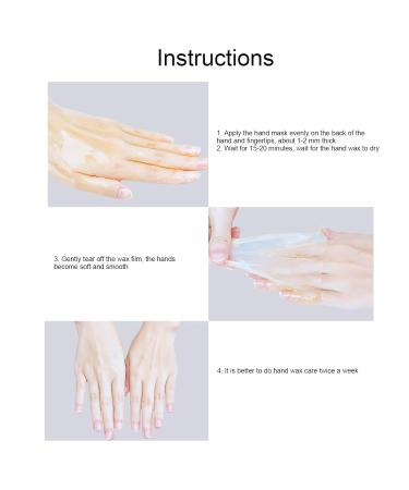 Hand Care Mask 2 Honey Handwax Peeling Masks for Brightening & Moisturizing Skin | Improve Hand Texture - Buy Online on GoSupps.com