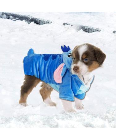 Gimilife Dog Hoodie Xmas Pajamas | Pet Costume for Small Medium Large Dogs and Cats | Disney Stitch Cartoon Halloween & Winter Outfit - 2XL - Buy Online on GoSupps.com