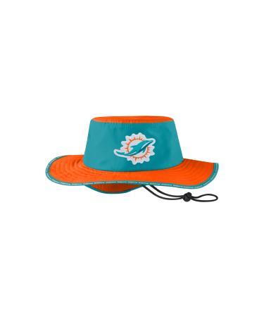 FOCO Men's NFL Team Logo Sport Outdoor Sun Bucket Boonie Hat Miami Dolphins One Size Colorblock