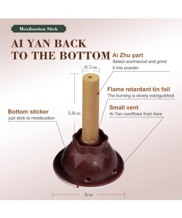 Zhongyan Taihe 120pcs Pure Moxa Roll Strips - Self-Adhesive Mugwort Moxa Sticks for Weight Loss & Moxibustion Therapy - Buy Online on GoSupps.com