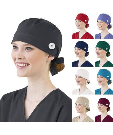 Adjustable Mifelio Scrub Cap - Red | Cotton Sweatband for Women & Men - Buy Online on GoSupps.com