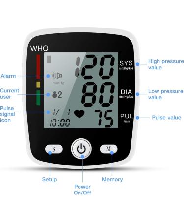 Buy CK-W355 Wrist Blood Pressure Monitor - Automatic Blood Pressure Kit with 90 Readings Memory Dual User Support Large Display - Ideal for Home Use - Buy Online on GoSupps.com