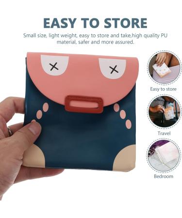 Healifty Sanitary Napkin Storage Bag - Portable Menstrual Pad Holder for Women and Girls - Pink - Buy Online on GoSupps.com