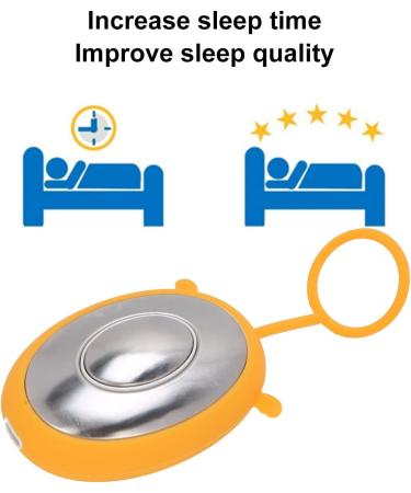 Mini Hand Held MicroCurrent Sleep Aid Device | Fast Insomnia Relief & Stress Reduction | USB Charging - Yellow - Buy Online on GoSupps.com
