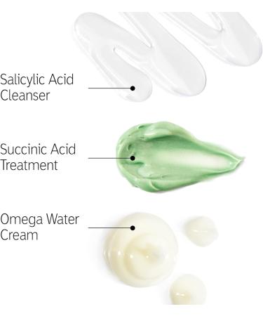 The INKEY List | Back To Basics: Your Breakout Recipe | Clear Skin Starter Kit | Salicylic Acid Cleanser | Omega Water Cream | Succinic Acid Blemish Treatment | Suitable for All Ages - Buy Online on GoSupps.com