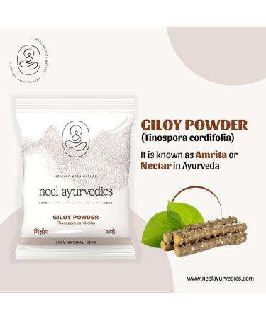 Neel Ayurvedics Giloy (Tinospora cordifolia) Powder | Giloe Powder | - 250 Gm - Buy Online on GoSupps.com