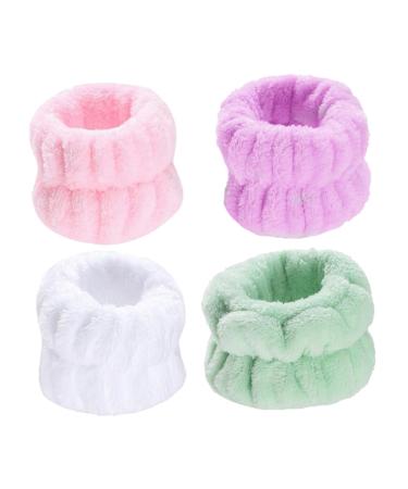 4paires Lot Bracelets Souples Pour Femmes Adapt s Au Lavage Facial Et Aux Soins Spa R sistants Et Confortables