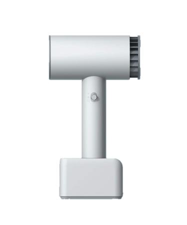 White Cordless Hair Dryer Portable Lightweight Blow Dryer Travel Hairdryer Blowdryer Rechargeable Cold/Hot Wind for Home & Travel
