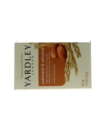 Yardley London Oatmeal and Almond Moisturizing Bath Bar 4.0 oz. (Pack of 24) - Natural Skincare Choice - Buy Online on GoSupps.com
