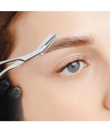 Eyebrow Grooming Scissors Professional Eyebrow Trimming Scissors Eyebrow Scissors with Comb Grooming Scissors for Eyebrows Precision Eyebrow Makeup Beauty Accessories for Men Women - Buy Online on GoSupps.com