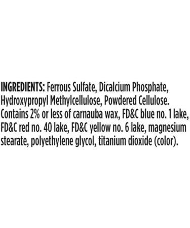 Iron Slow Release 45mg High Potency Ferrous Sulfate Tablets - 60 Count - Buy Online on GoSupps.com