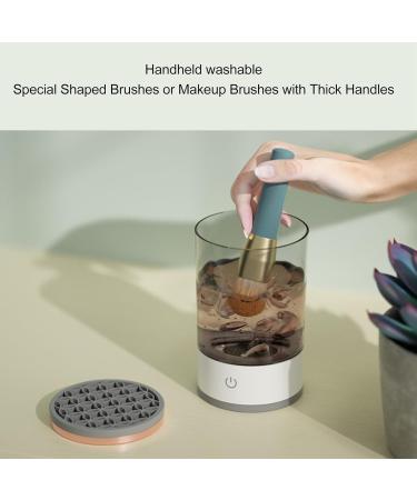 Automatic Electric Makeup Brush Cleaner - 7000RPM USB Rechargeable Cosmetic Brush Spinner with Visible Cleaning and Silicone Pad - Buy Online on GoSupps.com