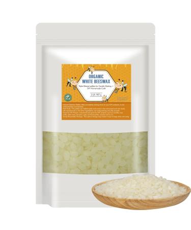 Aku Tonpa 2 LB White Pure Beeswax Pellets, Triple Filtered Bees Wax for Skin, Face, Body, Hair Care, DIY Creams, Lotions, Lip Balm, Canning, Candle and Soap Making Supplies